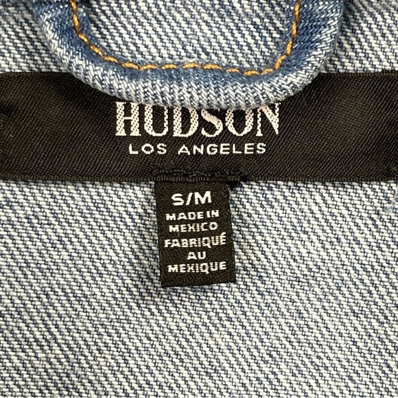 Hudson Jacket Womens Small/ Medium Blue Jeans Denim 100% Cotton Button Front - Picture 8 of 12